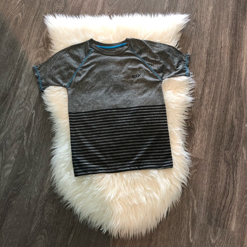 🌿HP🌿 STX boys Performance Striped Shirt